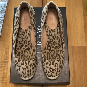 Jcrew leopard print espadrilles